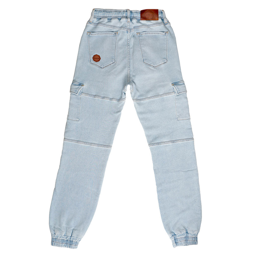 DRAWSTRING 7-POCKET CARGO JOGGER 10 oz STRETCH TERRY