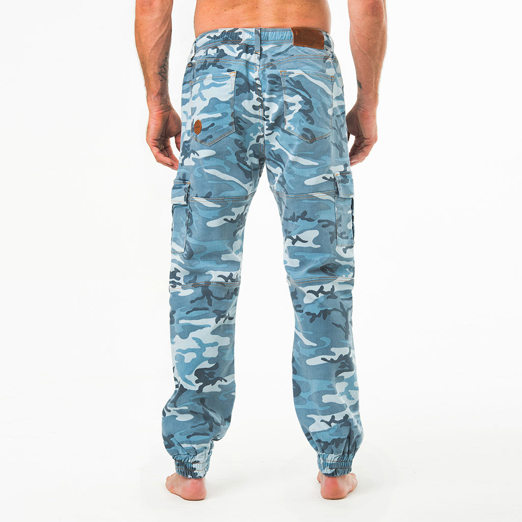 パンツ trvo BLUE CAMO FUR POCKET SWEAT PANTS Adidas x BAPE camouflage-print side-stripe Track Pants | Blue